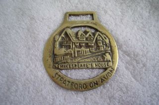 2 Vintage Brass Horse Bridle Medallion Christmas Shakespeare 