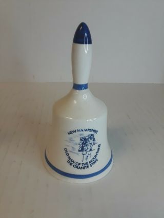 Vintage Hampshire Ceramic Bell Hand Bell Old Man Of The Mountains