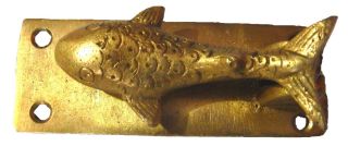 Fish Shape Antique Vintage Finish Handmade Brass Door Knocker Door Home Decor