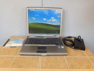 Vintage Dell Latitude D600 Laptop Windows Xp Pro 1.  7ghz 512mb 20gb