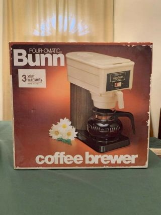 Vintage Bunn Pour - O - Matic Home Model B8 Drip Coffee Maker Brewing Machine