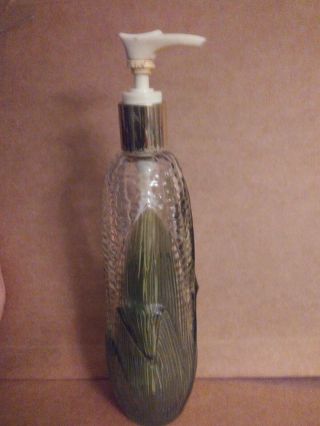 Vintage Avon Corn Cob 1970 Lotion Bottle With Dispenser