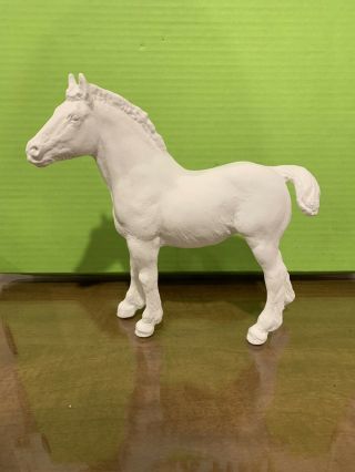 Unpainted Breyer Model Horse Body,  Primed And Ready To Be Painted Draft Foal