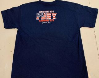 FDNY NYC Fire Department York City T - shirt Sz Youth M Queens Engine 331 3