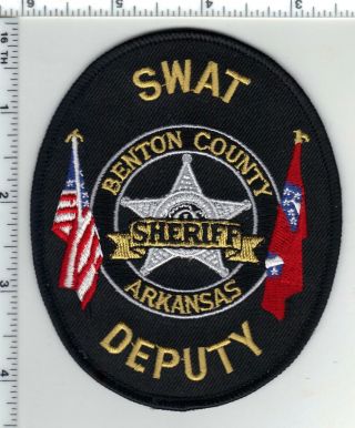 Benton County Sheriff Deputy (arkansas) 1st Issue Swat Shoulder Patch