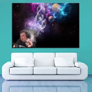 Elon Musk Smoking Poster - Starman Poster - Space Exploration