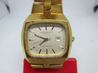Vintage Girard Perregaux Gyromatic High Frequency Date Goldplated Ladies Watch