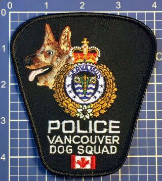 Vancouver Police Dog Squad - K9 - British Columbia - Canada - Cloth Patch