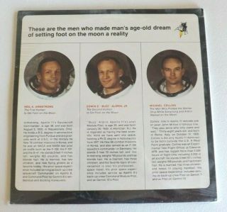 Vtg Man on the Moon Flight of Apollo 11 Official Voice Tapes LP Record 2