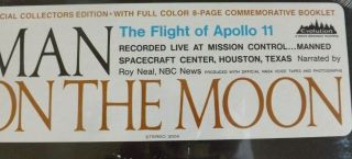 Vtg Man on the Moon Flight of Apollo 11 Official Voice Tapes LP Record 3