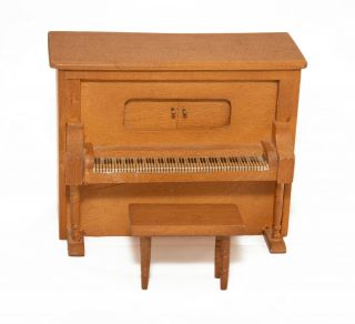 Vintage Player Piano Music Box Plays The Entertainer