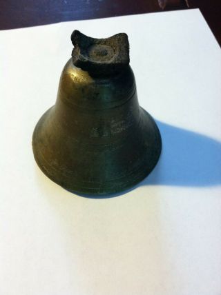 Vintage Brass Bell 3 Inches High,  3 Inches Wide