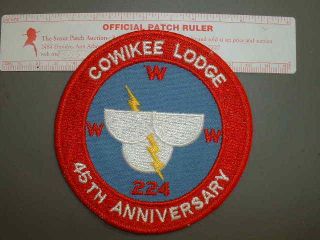 Boy Scout Oa 224 Cowikee Round 8261j