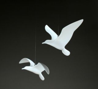 2 Seagull Mobile By John Perry 9in Wingspan Each Direct From The Studio