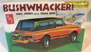 Vintage Amt 1/25 Scale Bushwhacker Gmc Jimmy W/ Trail Bike Kit