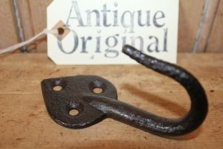 Antique Wrought Iron Beam Hook Hand Forged Blacksmith Made Decorative