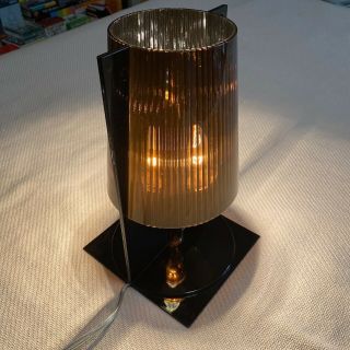 Table Lamp Take Of Kartell Brown Vintage Modern Design Transparent Acrylic