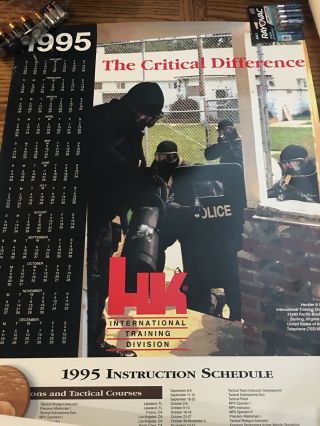 Heckler & Koch (h&k) The Critical Difference Training Division Poster/calendar