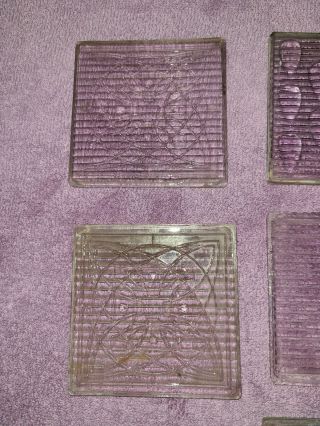 8 Antique Prism Glass Tiles LUXFER 4 