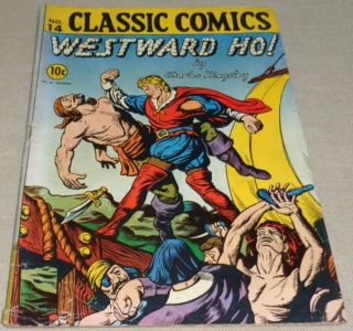 Vintage Classic Comics Westward Ho 14 Comic Book