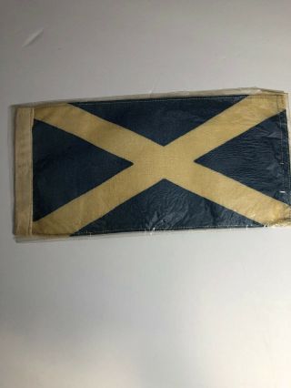 ✅ 1950s English Automobile Antenna Flag " Autoflag " Scotland Vc Saunders London