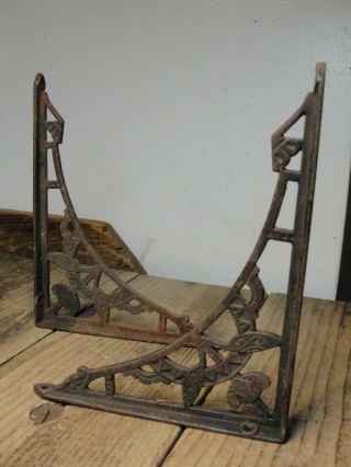 Antique 1879 Cast Iron Victorian Eastlake Shelf Brackets 8 " X 6 " England
