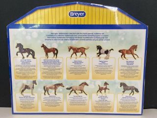 Breyer Stablemates Horse Set Of 10 With Display Case Shadow Box NIB 2