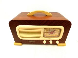Vintage 1940s Near Restored Philco Eames Era Mid Century Antique Tube Radio