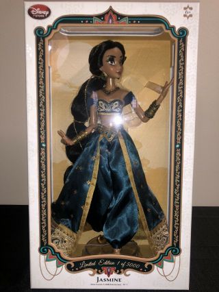 Disney Store Princess Jasmine 17 " Limited Edition Le 5000 Doll Aladdin 2015