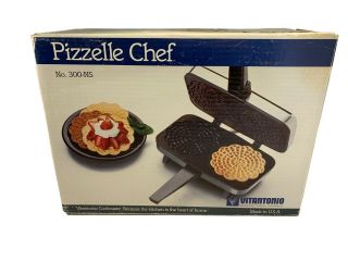 Vtg Electric Vitantonio Pizzelle Chef Italian Cookie Maker Iron 900w 300 - Ns Usa