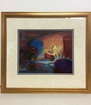Disney’s Peter Pan " Chaos In A Dresser Drawer " Limited Edition Cel 385/500