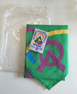 2019 1999 19th World Scout Jamboree Participants Badge & Neckerchief