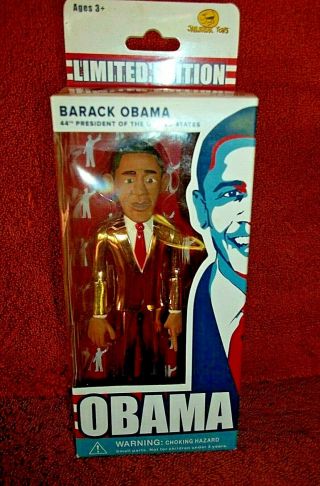 Nib Obama - Gold Jailbreak Toys Collectors Figure Limited Edition Numbered Rare