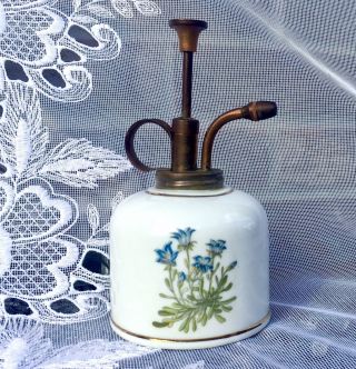 Vintage Takahashi Japan Porcelain Plant Mister/sprayer Field Flowers Pattern 6”h