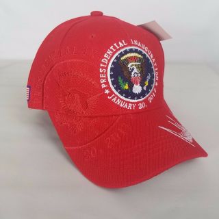Red 58th Presidential Inauguration Hat Make America Great Again Donald Trump Cap