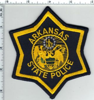 State Police (arkansas) 7th Issue Blue Background Shoulder Patch