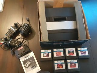Vintage Atari 5200 Supersystem Console/ 2 Controllers/6 Games