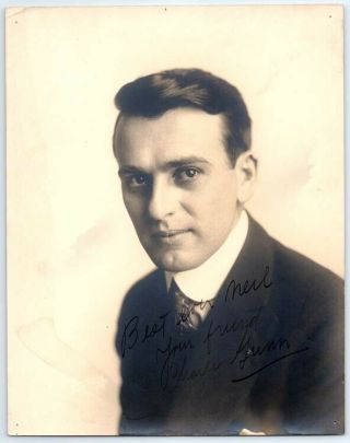 Vintage Charles Gunn Vitagraph Silent Film Movie Actor Signed Autograph Photo