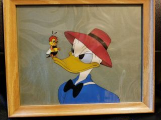 Disney Celluloid Donald Duck With Spike The Bee