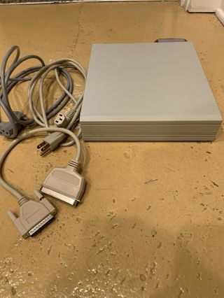 Vintage Apple Macintosh External Hard Drive Tested/working And Cables