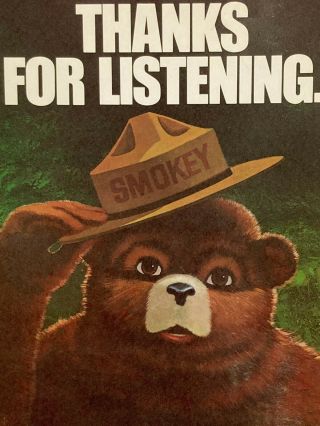 1974 Smokey The Bear 