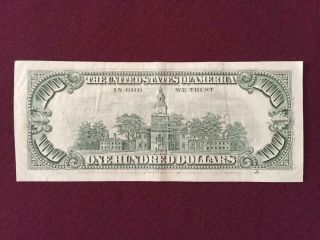 1990 $100 One Hundred Dollar Bill York Federal Reserve Old Vintage Currency 2