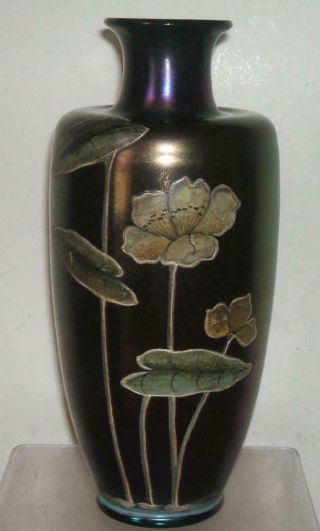 Vintage Art Nouveau Loetz Kralik Iridescent Bohemian Glass 9 " Vase - No.  2