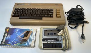Vintage Commodore 64 With Powers On
