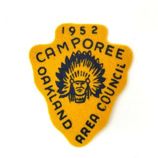 Boy Scout Oakland Area Council 1952 Camporee Felt Patch