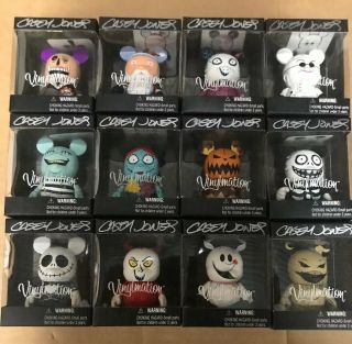 Disney Vinylmation Nightmare Before Christmas Series 1 Set Of 12 All Signed
