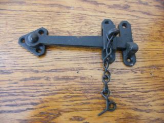 Old Vintage Stock Iron Latch With Locking Pin El6