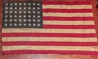 48 Star American Flag Usa Ww2 Era Stars Stripes Wartime Militaria Veteran