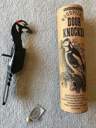 Door Knocker Collectable Woodpecker Colorful And Unique Made By Flights Of Fancy