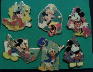 Lions Club Pins - Mickey Mouse And Friends (6 Pins)